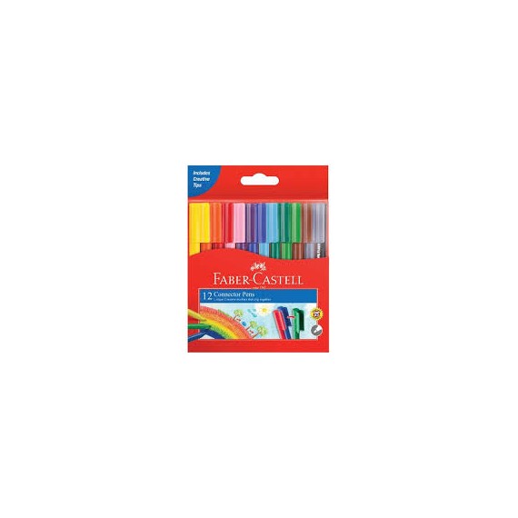 feutres-couleurs-connector-faber-castell-bte-12